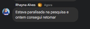 Depoimento de uma participante da Oficina de Leitura e Escrita